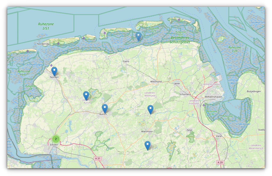 Nur wenige Nodes in Ostfriesland